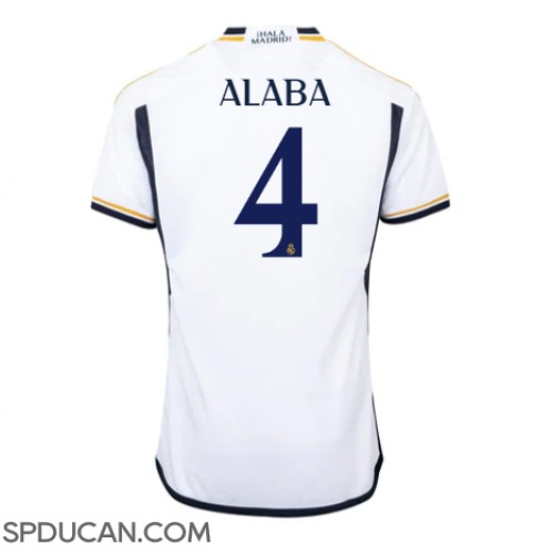 Muški Nogometni Dres Real Madrid David Alaba #4 Domaci 2023-24 Kratak Rukav